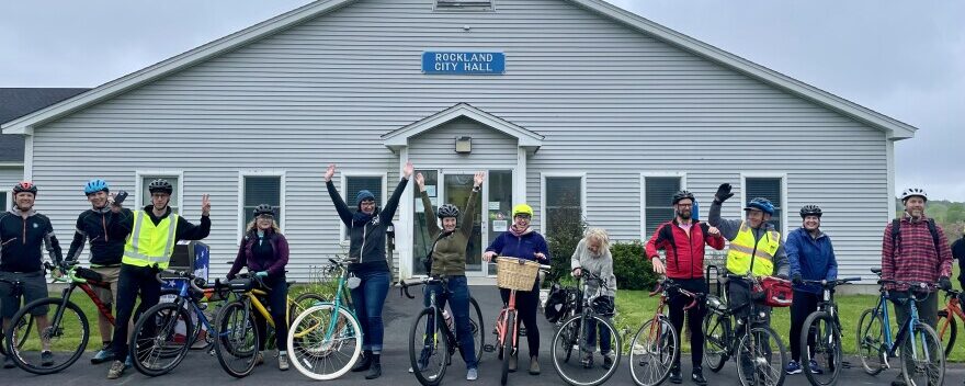 Maine Public Comes to Rockland for Bike to Work Day 2022